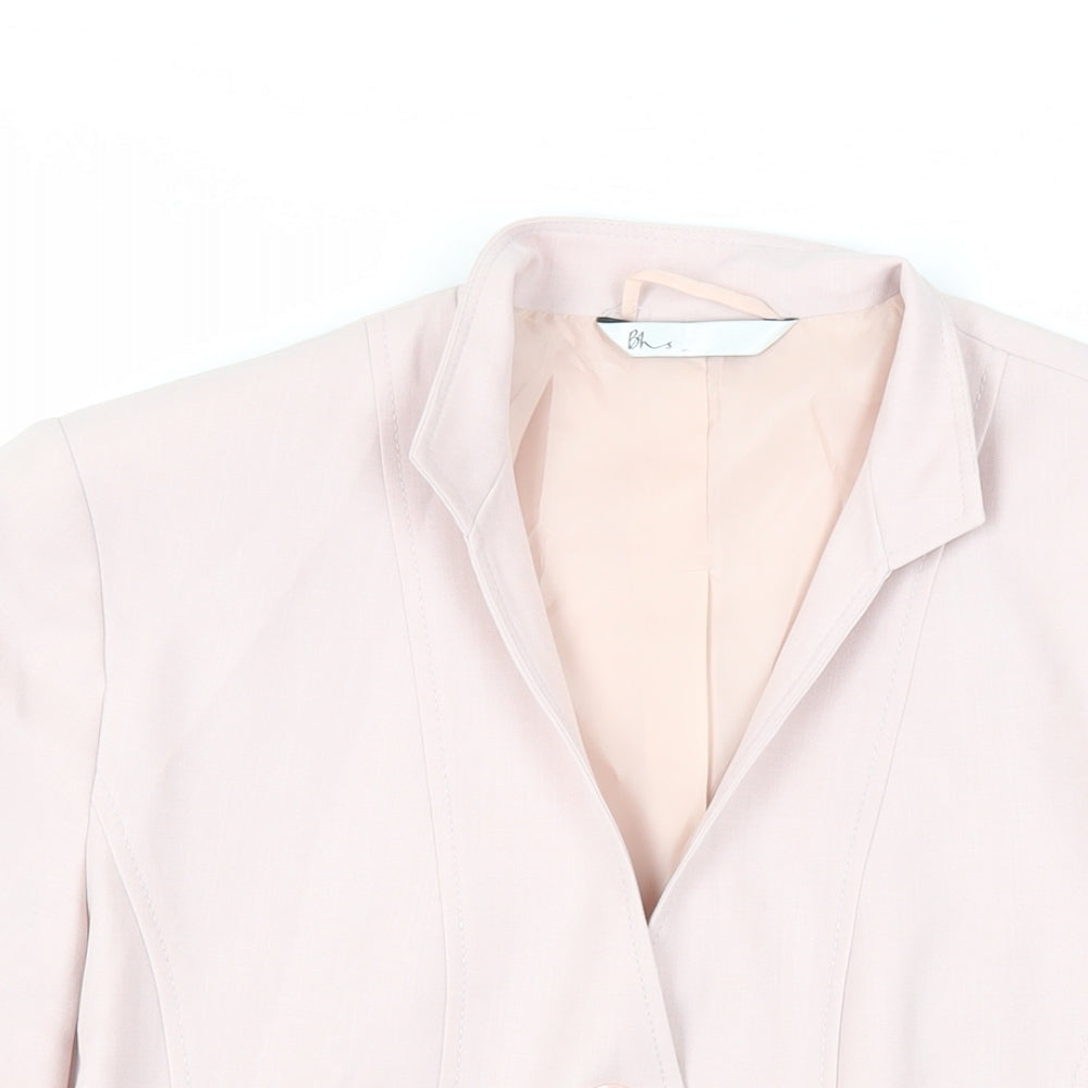 BHS Womens Pink Jacket Blazer Size 16 Button