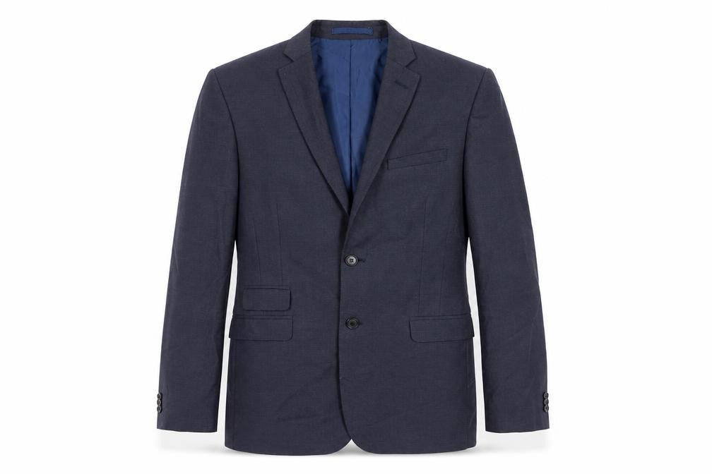 Marks & Spencer Mens Blue Polyester Jacket Suit Jacket Size 40 Regular