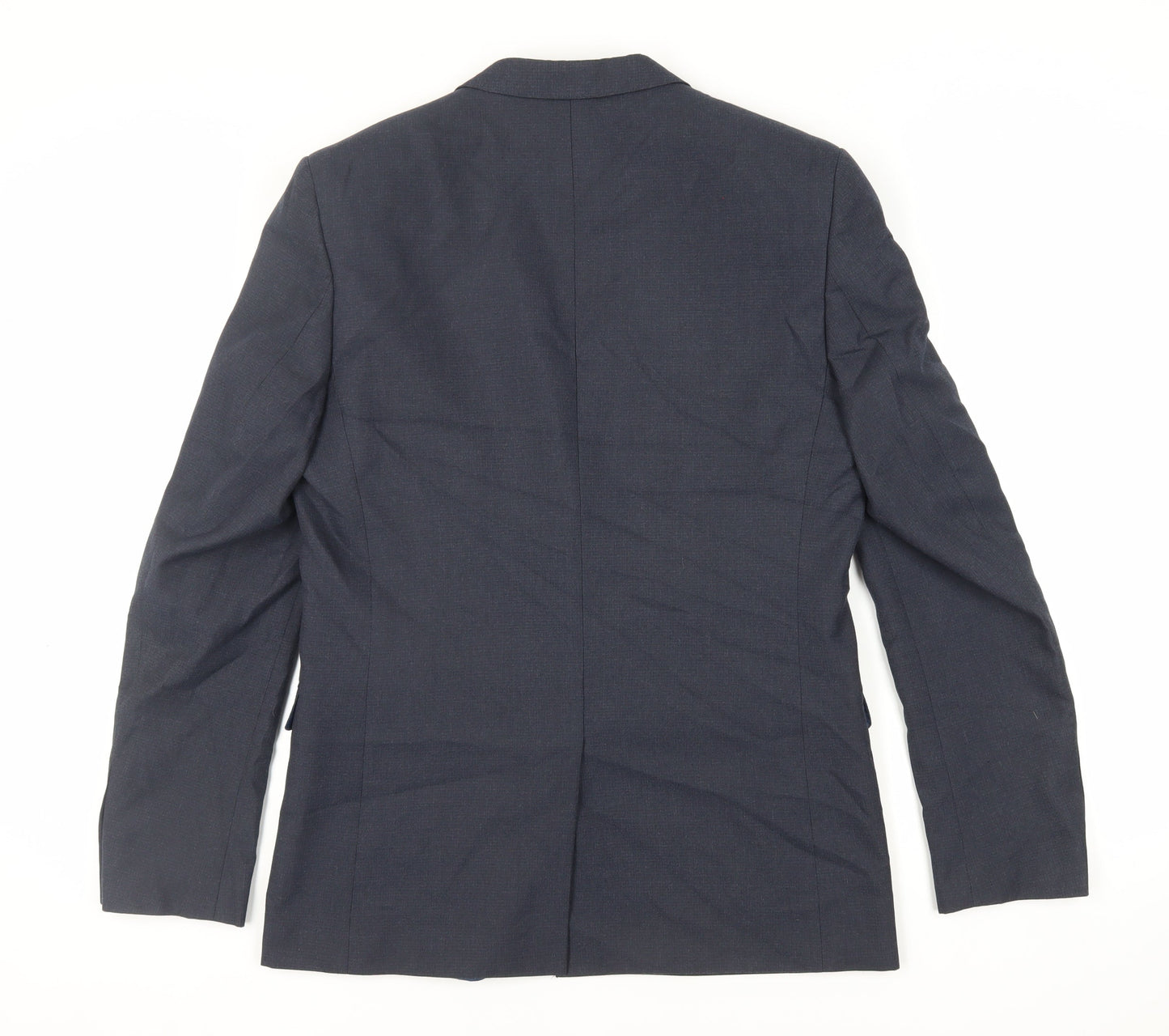 Marks and Spencer Mens Blue Polyester Jacket Suit Jacket Size 40 Regular