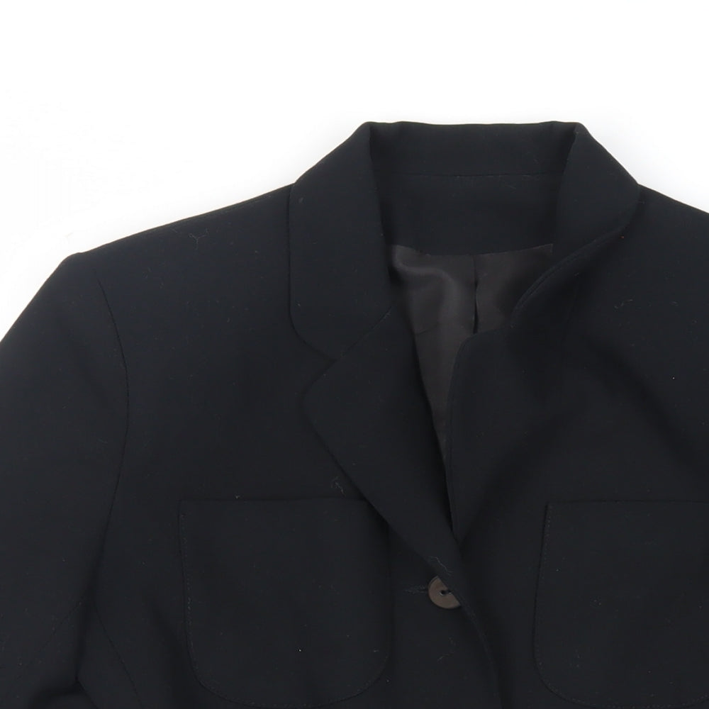 Principles Womens Black Jacket Blazer Size 8 Button
