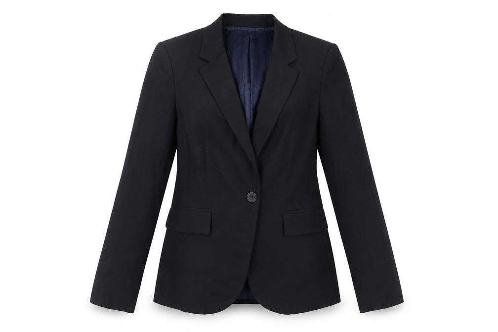 Zara Womens Black Jacket Blazer Size 8 Button
