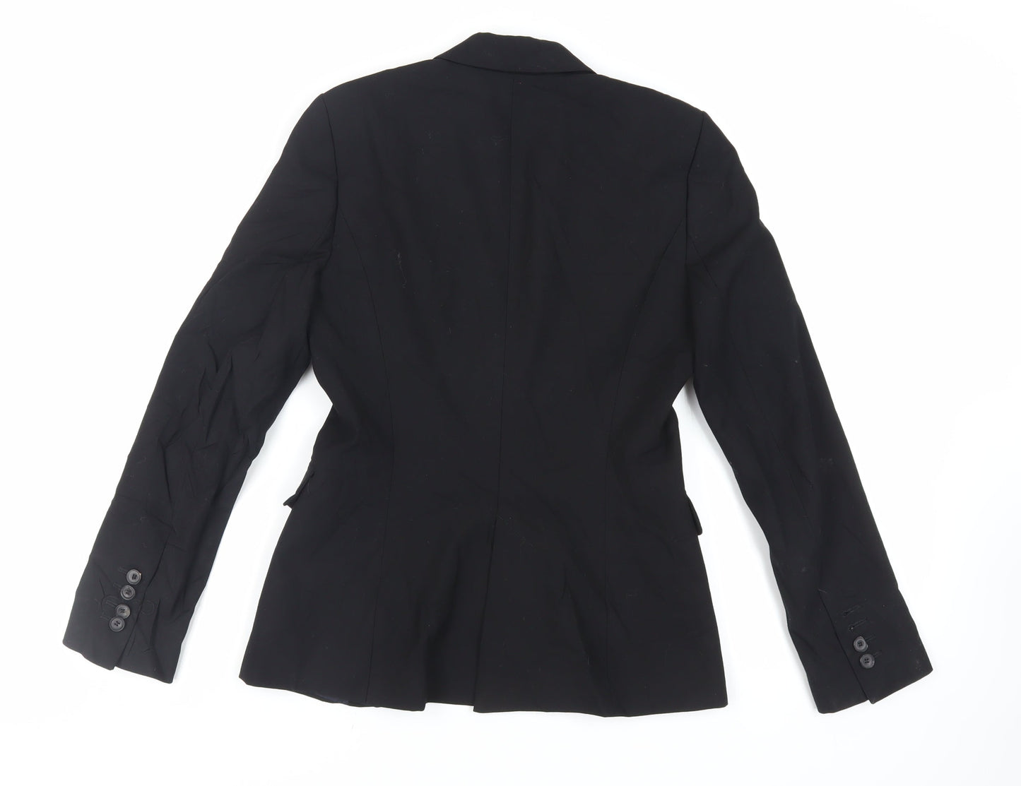 Zara Womens Black Jacket Blazer Size 8 Button