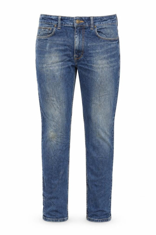 Burton Mens Blue Cotton Skinny Jeans Size 34 in L29 in Regular Zip