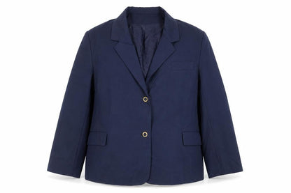 Heather Valley Womens Blue Jacket Blazer Size 22 Button - Vintage