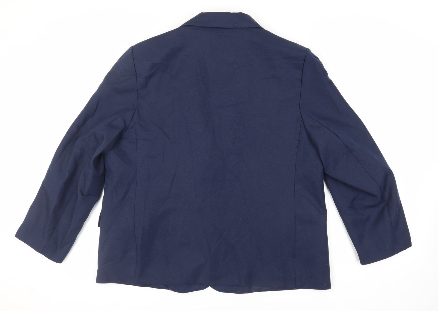Heather Valley Womens Blue Jacket Blazer Size 22 Button - Vintage