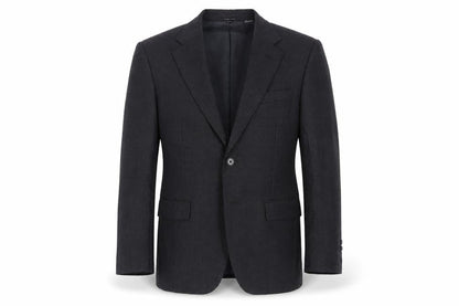 Zara Man Mens Black Plaid Wool Jacket Blazer Size 36 Regular