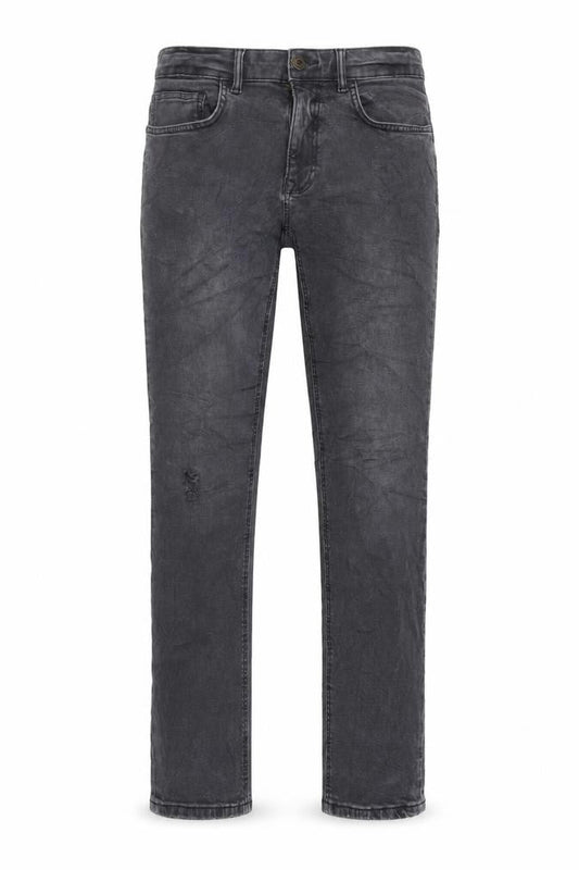 Easy Mens Grey Cotton Skinny Jeans Size 30 in L32 in Regular Zip