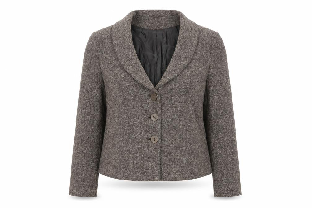 Minuet Womens Brown Jacket Blazer Size 16 Button