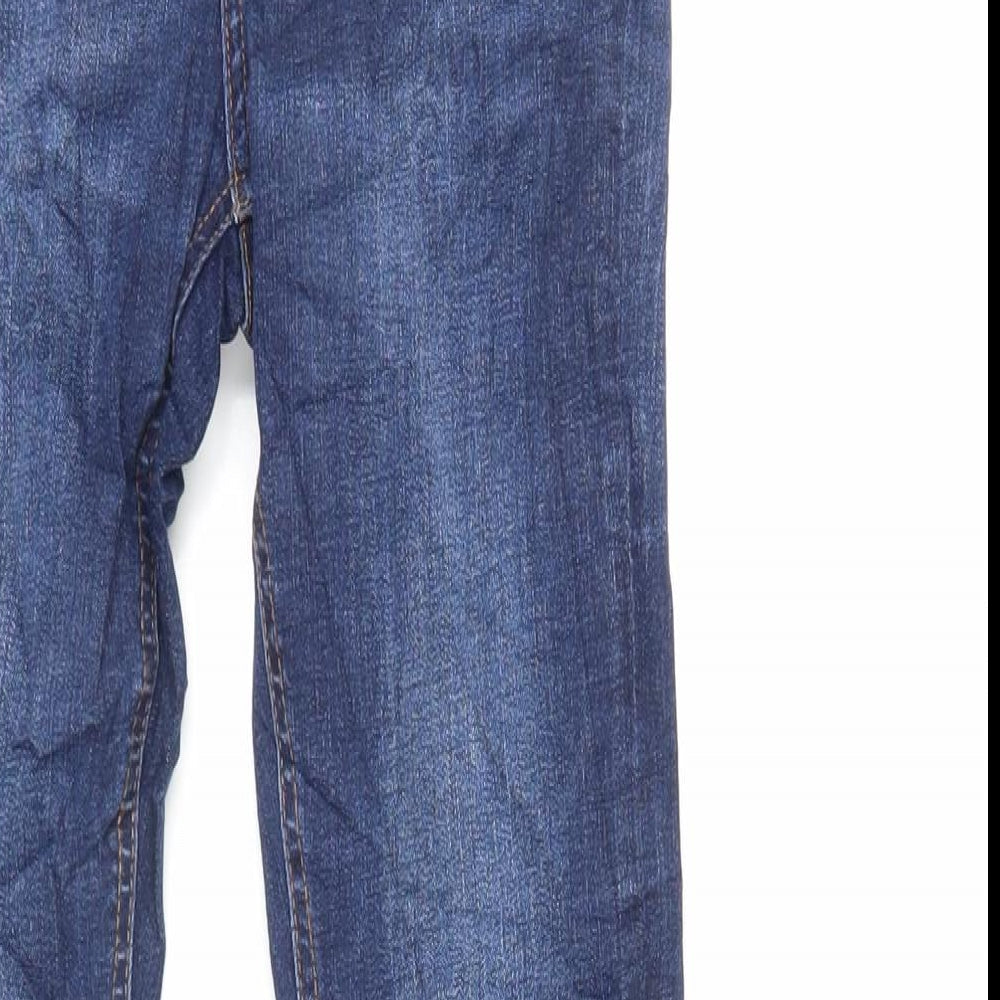Denim & Co. Womens Blue Cotton Skinny Jeans Size 6 L28 in Regular Zip