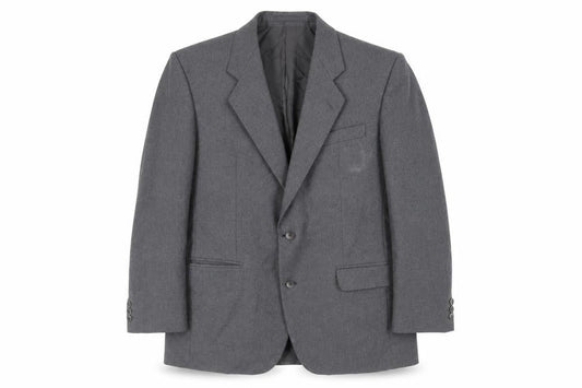 The Label Mens Grey Wool Jacket Suit Jacket Size 40 Regular