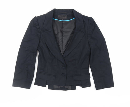 Marks & Spencer Womens Black Jacket Blazer Size 6 Button
