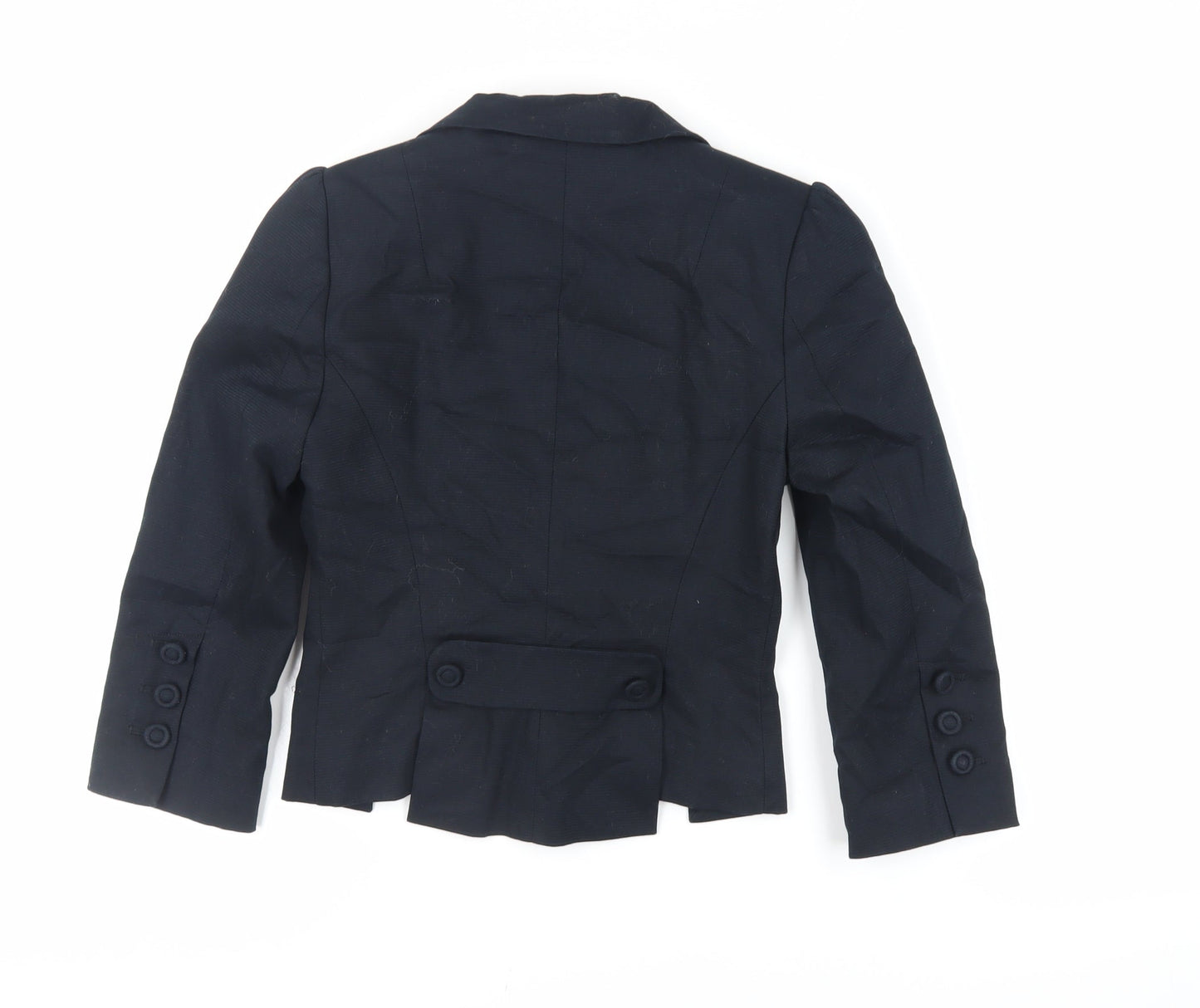 Marks and Spencer Womens Black Jacket Blazer Size 6 Button