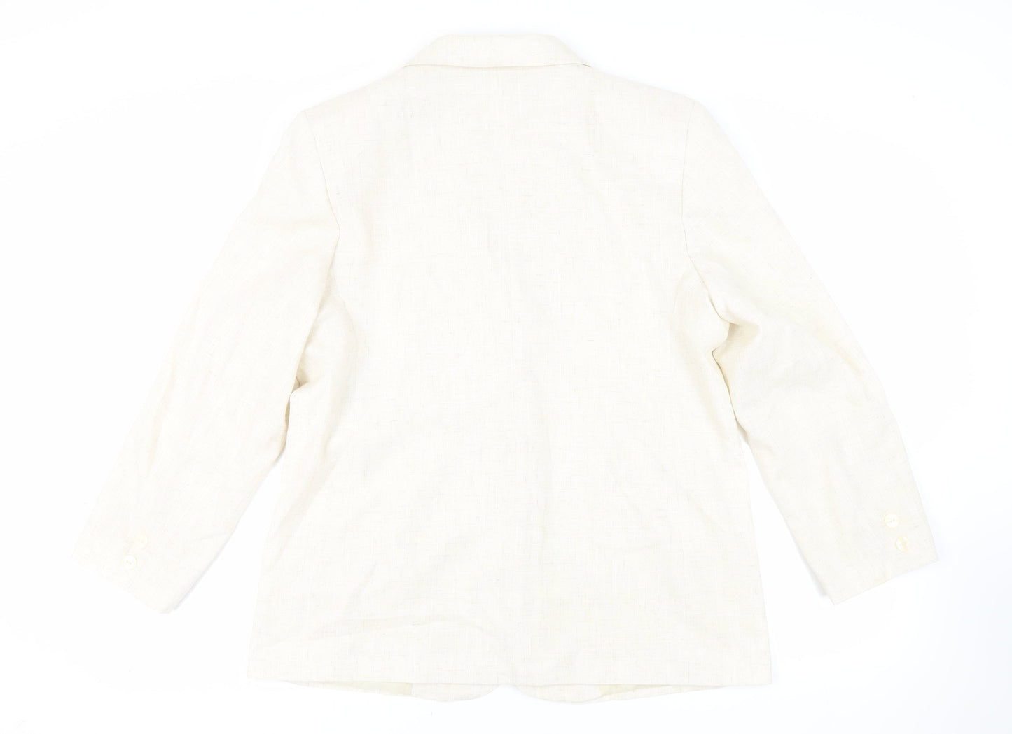 Canda Womens Ivory Jacket Blazer Size 18 Button