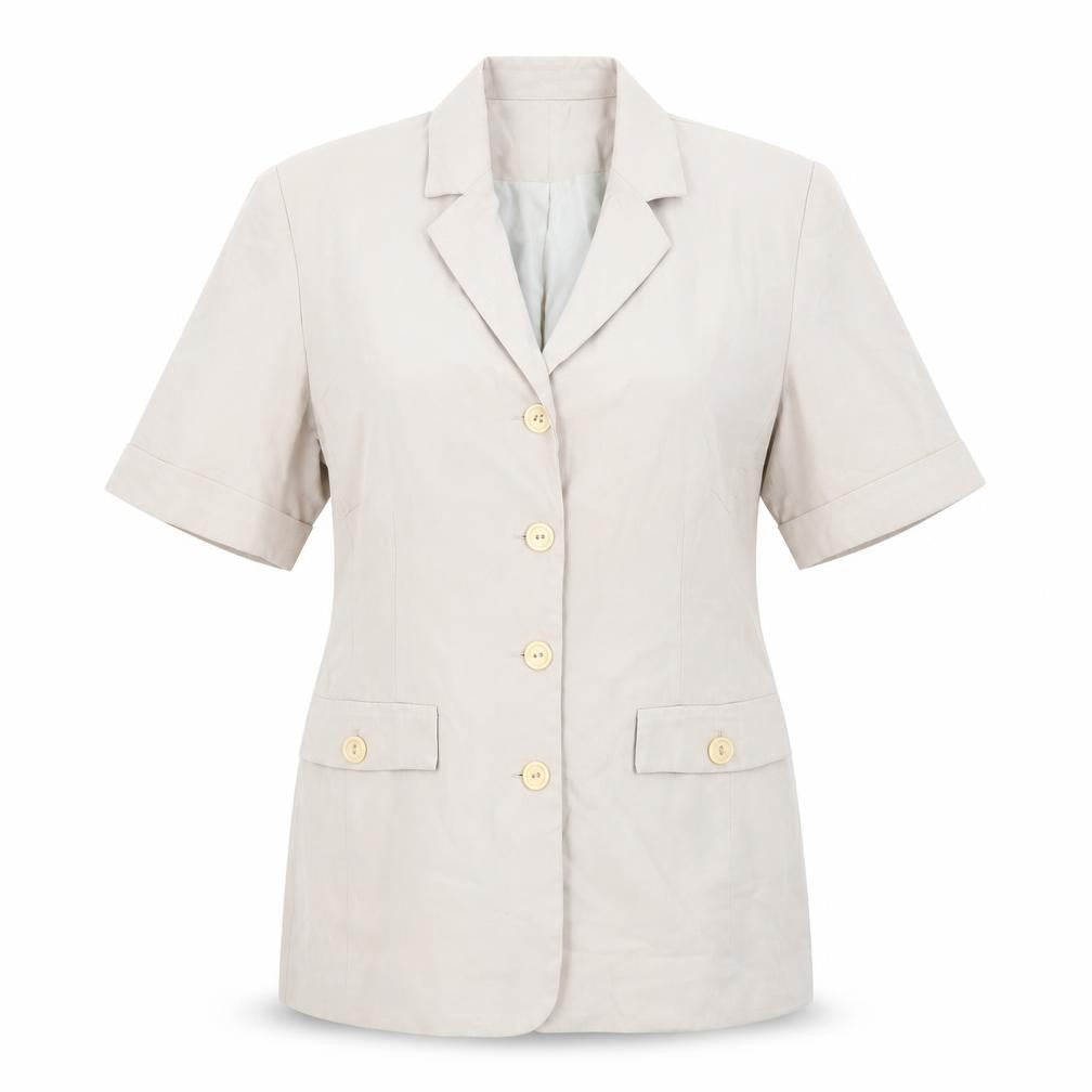 New Look Womens Beige Jacket Blazer Size 12 Button