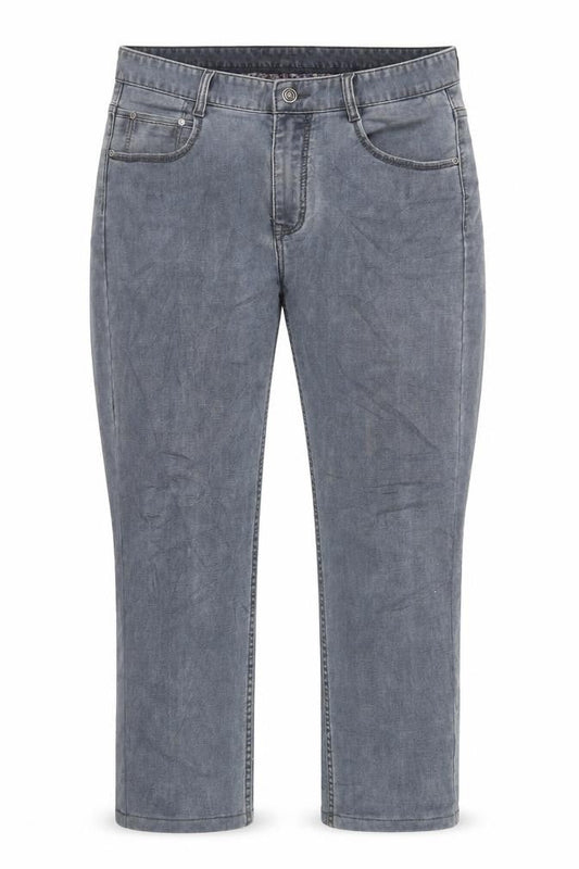 Pravo Womens Grey Cotton Cropped Jeans Size 32 in L25 in Regular Zip