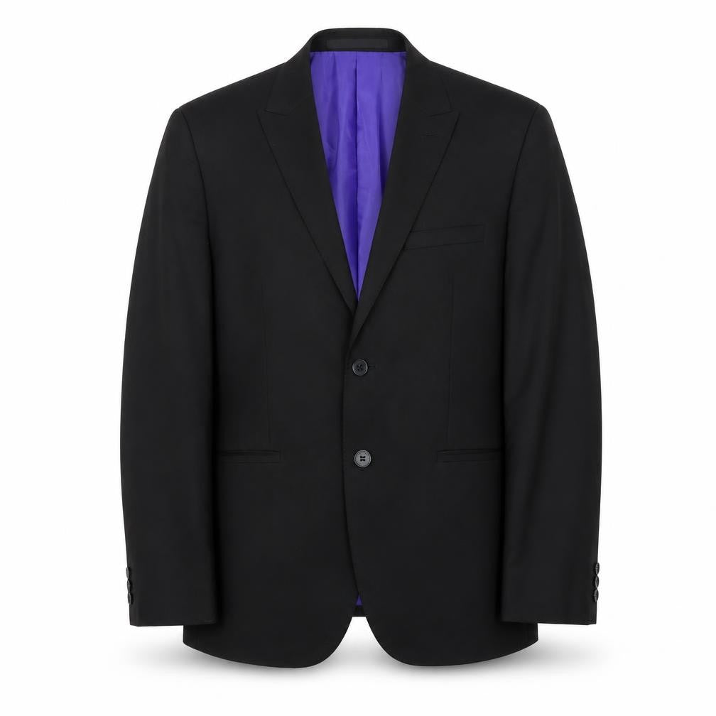Marks & Spencer Mens Black Polyester Jacket Blazer Size 40 Regular