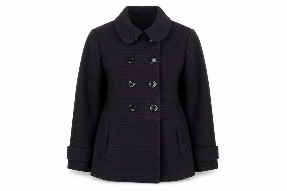 Debenhams Womens Purple Overcoat Coat Size 16 Button