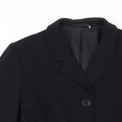 Next Womens Blue Polyester Jacket Blazer Size 12