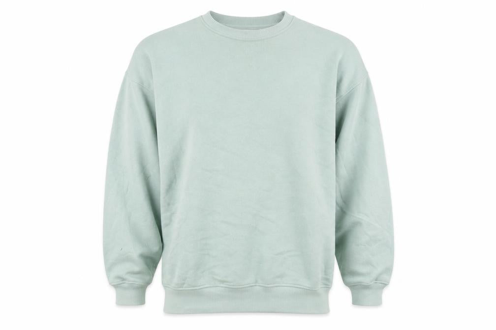 Topman Mens Green Cotton Pullover Sweatshirt Size L