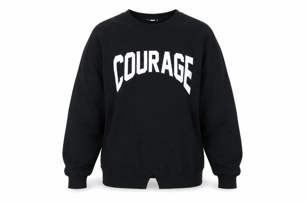Topshop Womens Black Cotton Pullover Sweatshirt Size L Pullover