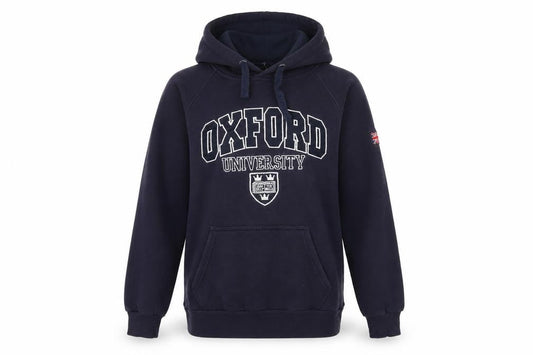 Oxford Womens Blue Cotton Pullover Hoodie Size S Pullover