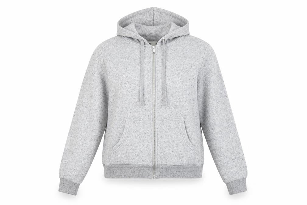 H&M Womens Grey Cotton Full Zip Hoodie Size M Zip