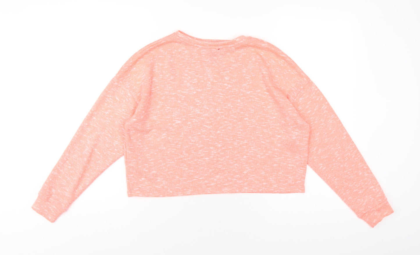 New Look Womens Pink Polyester Pullover Sweatshirt Size S Pullover
