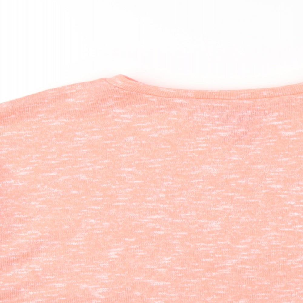 New Look Womens Pink Polyester Pullover Sweatshirt Size S Pullover