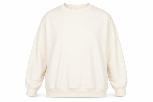Marks and Spencer Womens Ivory Cotton Pullover Sweatshirt Size 18 Pullover - Lace Detail
