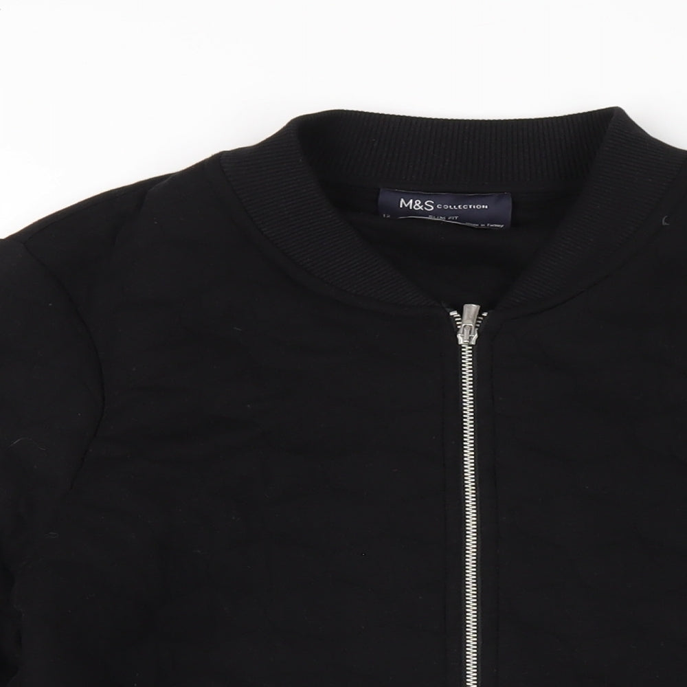 Marks and Spencer Womens Blue Jacket Size 12 Zip
