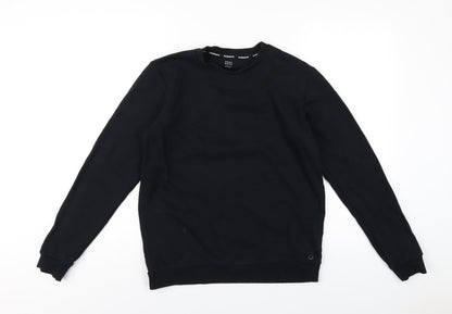 Goodmove Boys Black Polyester Pullover Sweatshirt Size 14-15 Years Pullover