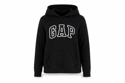 Gap Womens Black Cotton Pullover Hoodie Size S Pullover