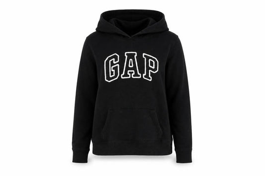 Gap Womens Black Cotton Pullover Hoodie Size S Pullover