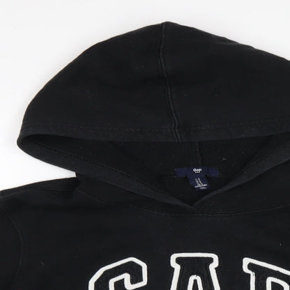 Gap Womens Black Cotton Pullover Hoodie Size S Pullover