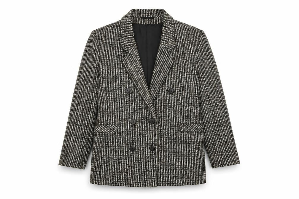 Dorothy Perkins Womens Grey Geometric Jacket Size 12 Button