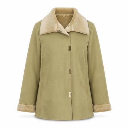 Marks & Spencer Womens Green Jacket Size 10 Snap