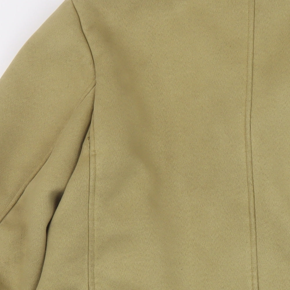 Marks & Spencer Womens Green Jacket Size 10 Snap