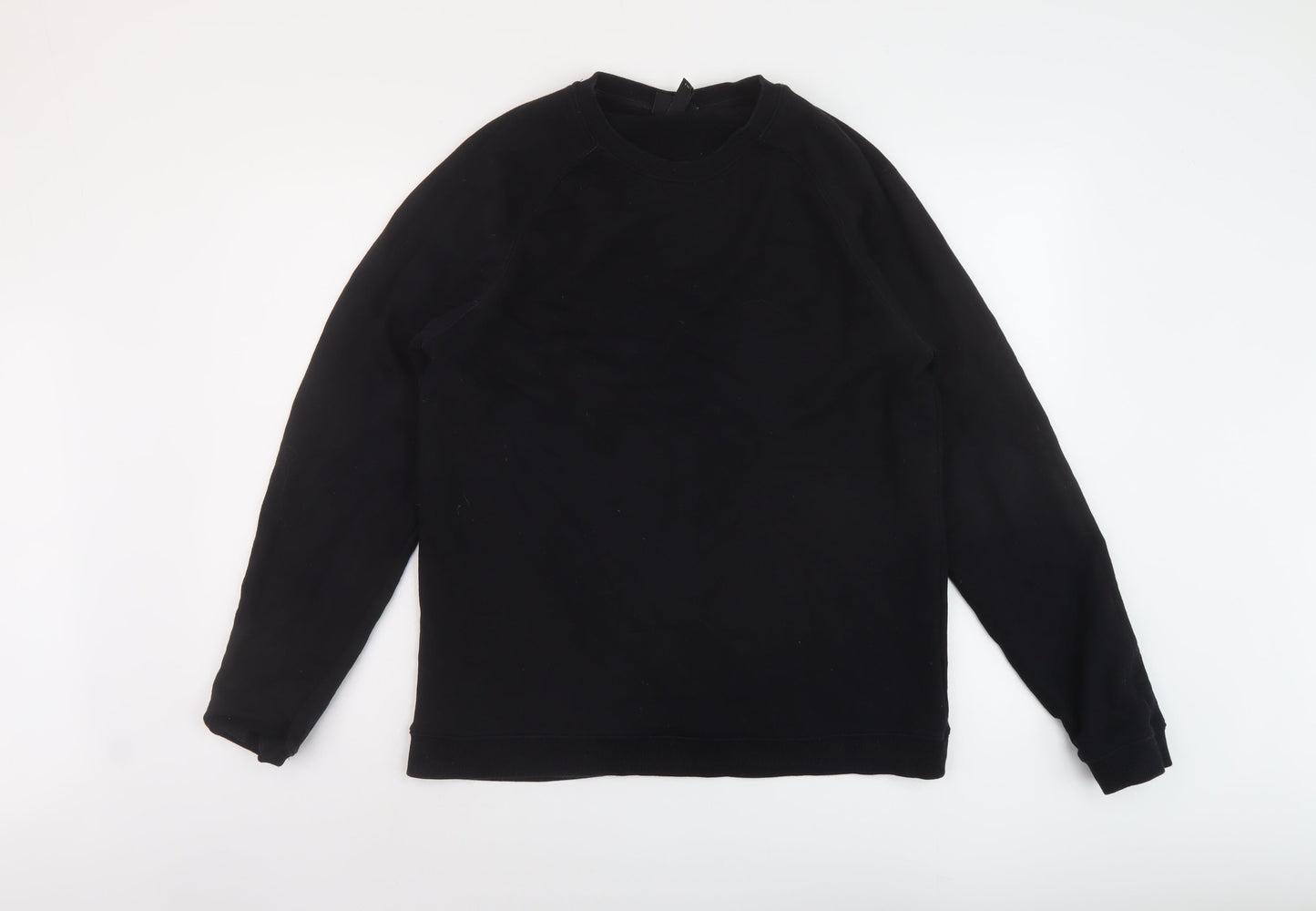 H&M Mens Black Cotton Pullover Sweatshirt Size M