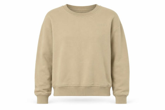 Nakd Womens Beige Cotton Pullover Sweatshirt Size M Pullover