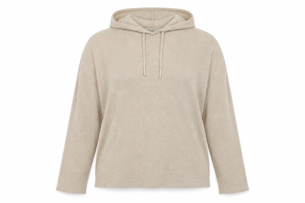 Very Womens Beige Polyester Pullover Hoodie Size 20 Pullover