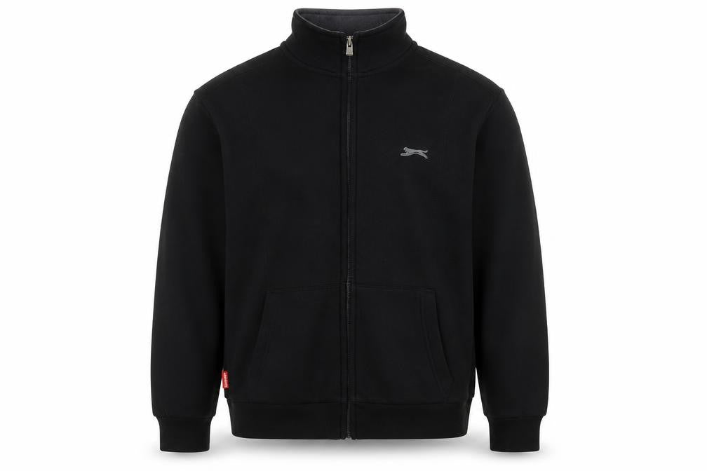 Slazenger Boys Black Polyester Full Zip Sweatshirt Size 13 Years Zip