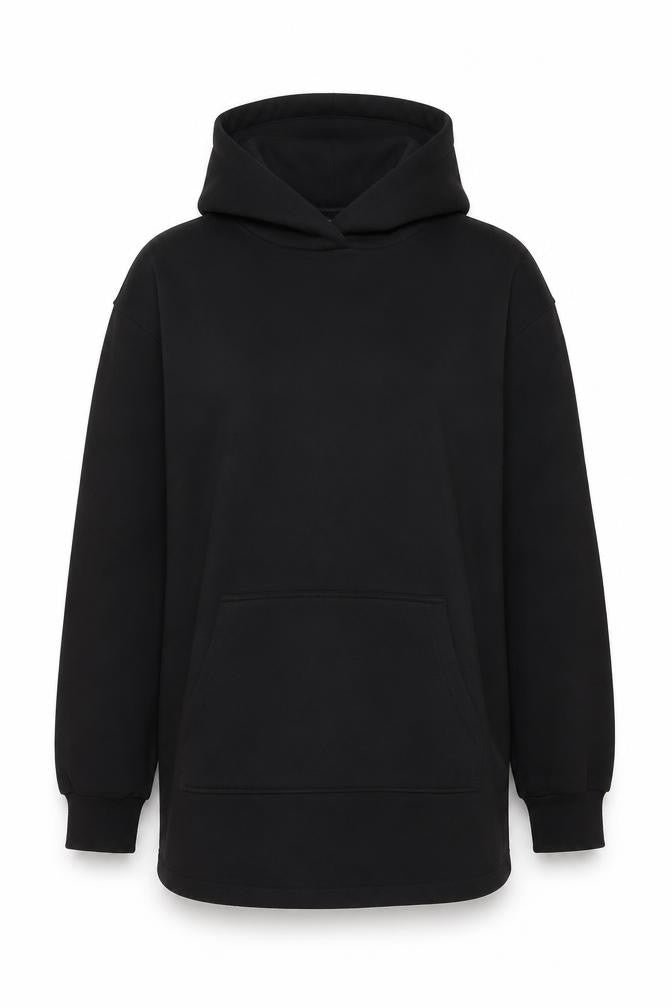 H&M Womens Black Cotton Pullover Hoodie Size S Pullover