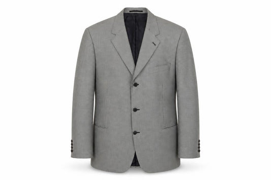 Jonathan Chrles Mens Black Geometric Wool Jacket Suit Jacket Size 50 Regular