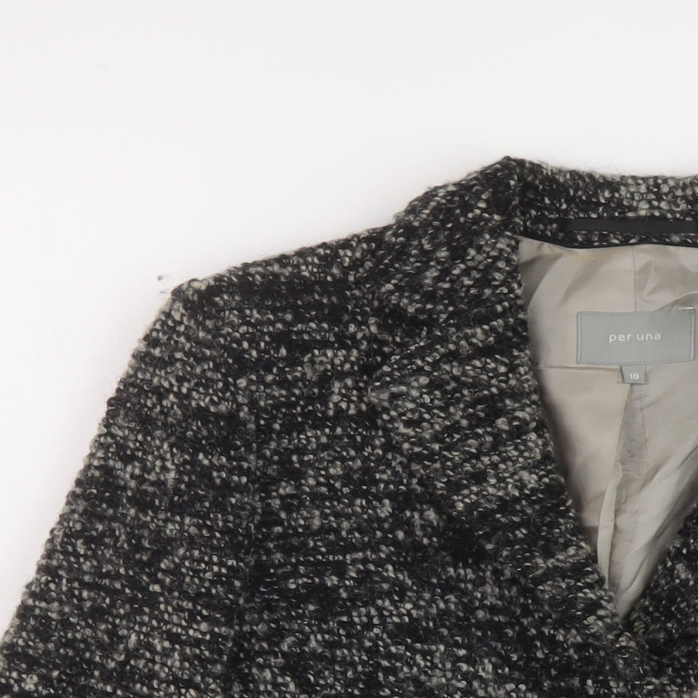 Per Una Womens Grey Jacket Size 10 Button