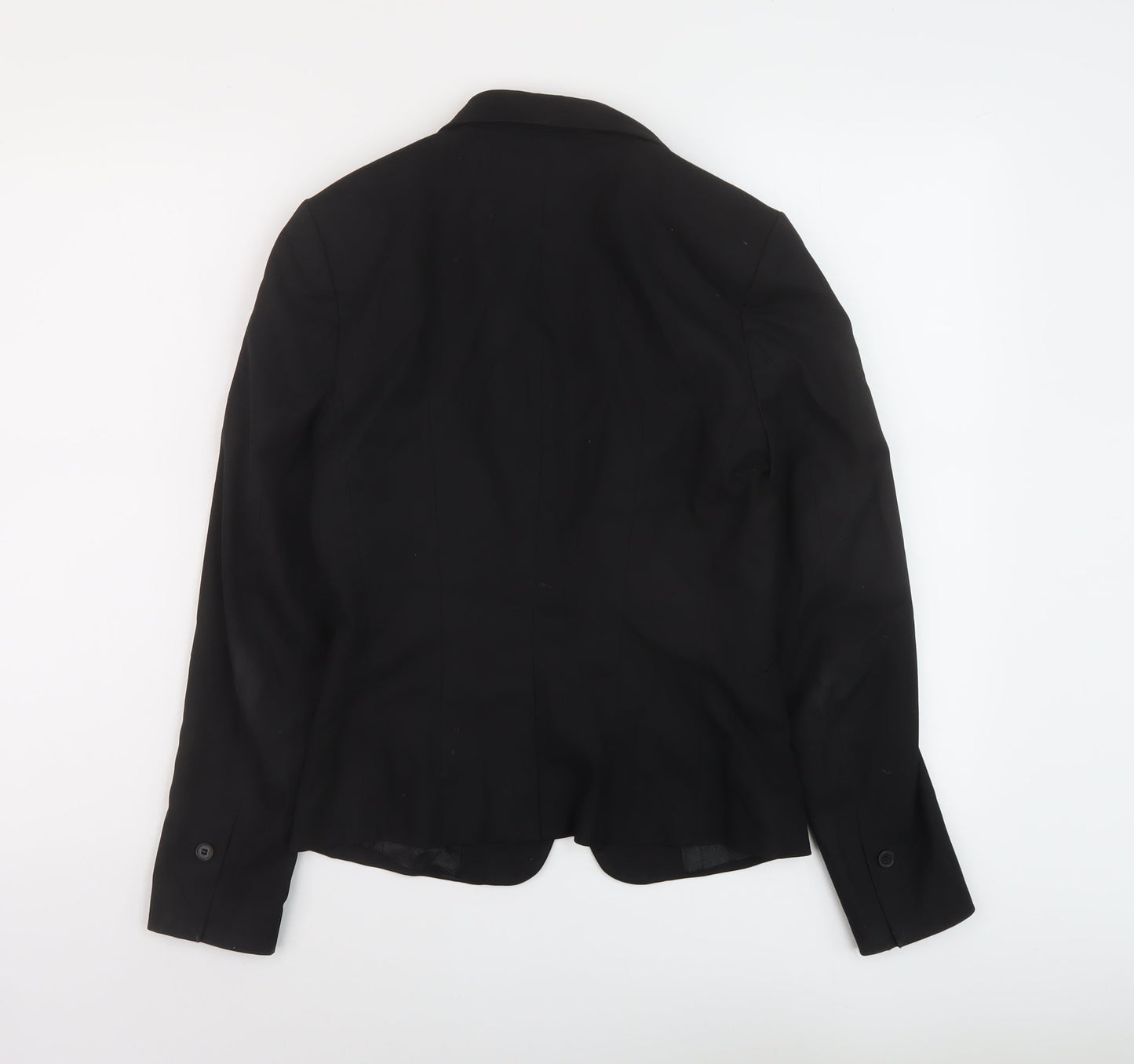 H&M Womens Black Jacket Size 8 Button