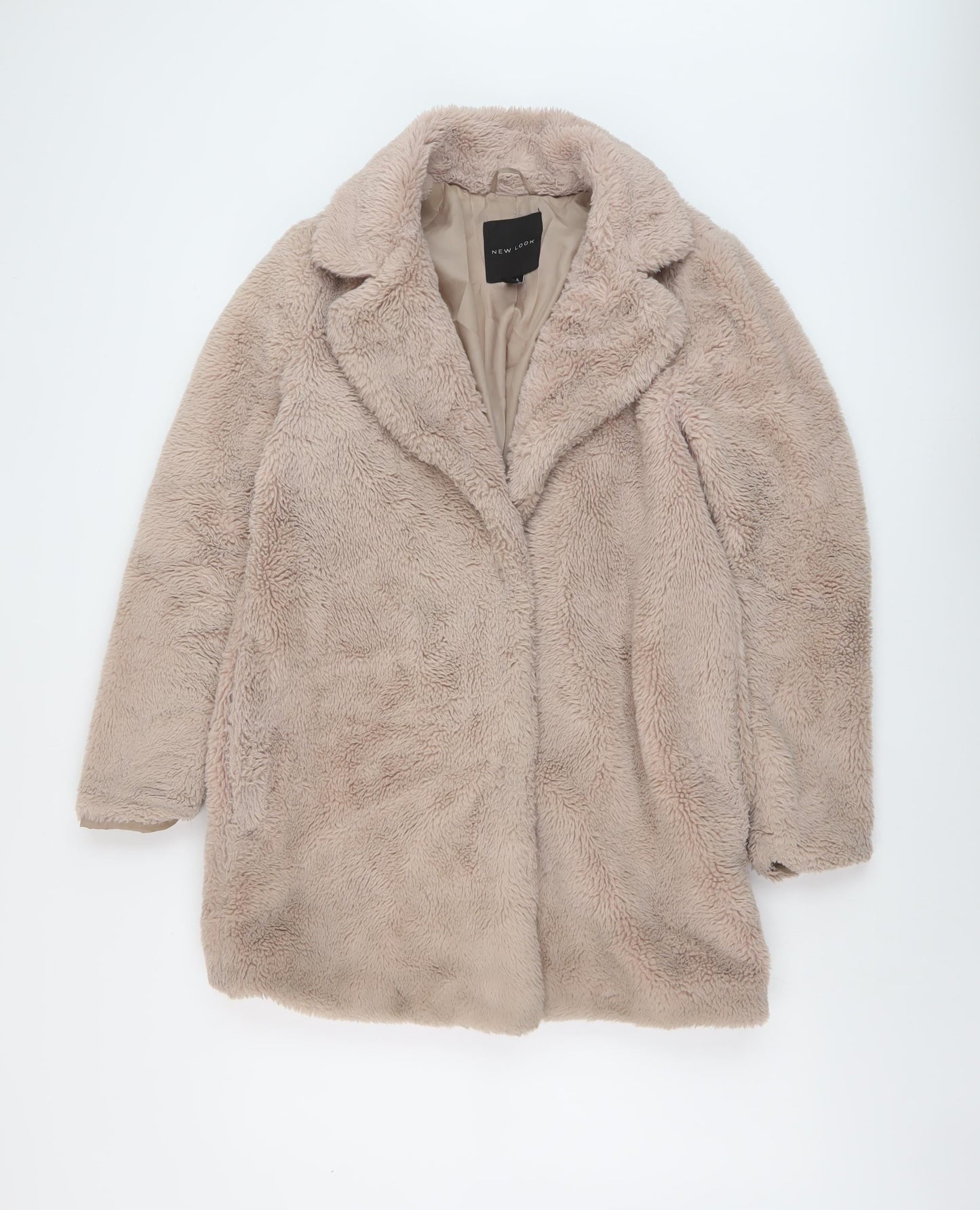 New Look Womens Pink Jacket Size 8 Snap