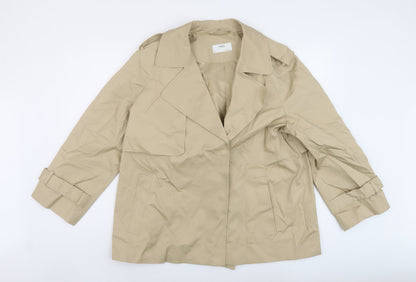 Marks & Spencer Womens Beige Jacket Size 16 Button