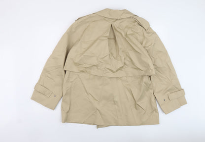 Marks & Spencer Womens Beige Jacket Size 16 Button