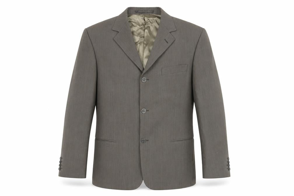 Tom English Mens Brown Polyester Jacket Suit Jacket Size 42 Regular