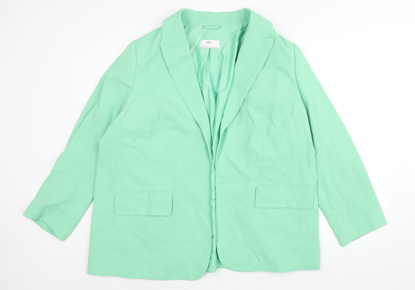 MArks and Womens Green Jacket Blazer Size 20